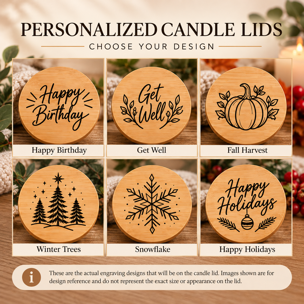 Personalized Candle Lid